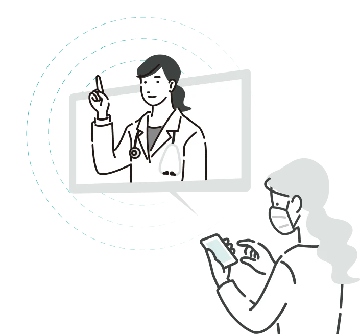 Medical consultation illustration
